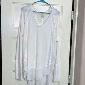 Free People Waffle Knit Top Thermal